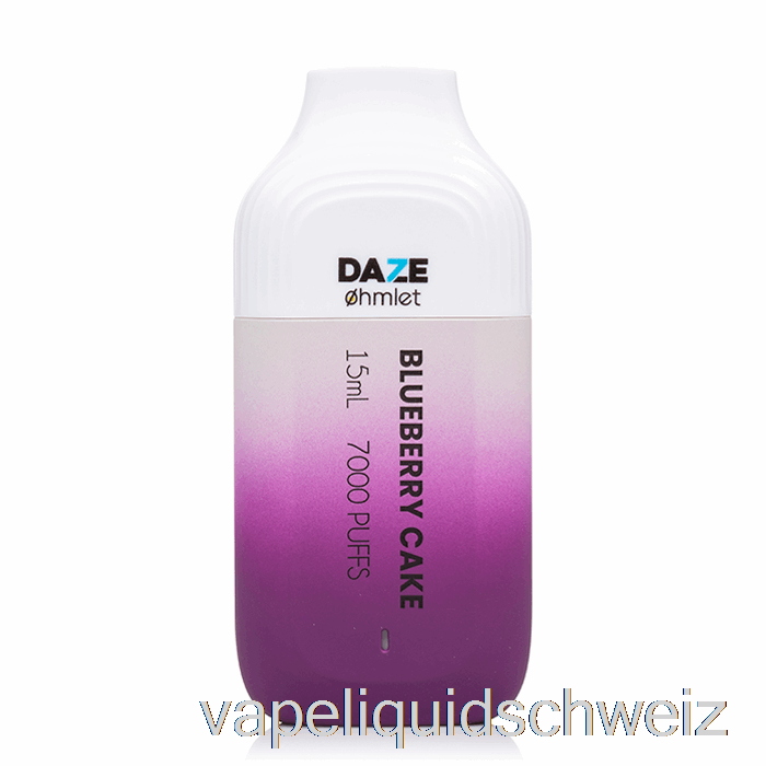 7 Daze Ohmlet 7000 0 % Null Nikotin Einweg-Blaubeerkuchen Vape Liquid E-Liquid Schweiz